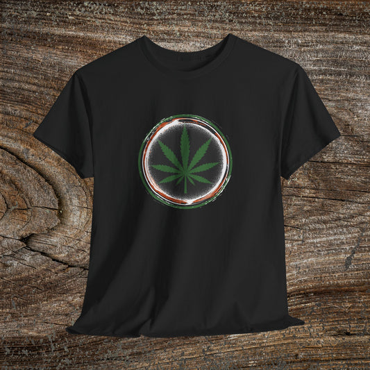 Grunge Weed 420 TShirt - Retro Marijuana Leaf Stoner Gift