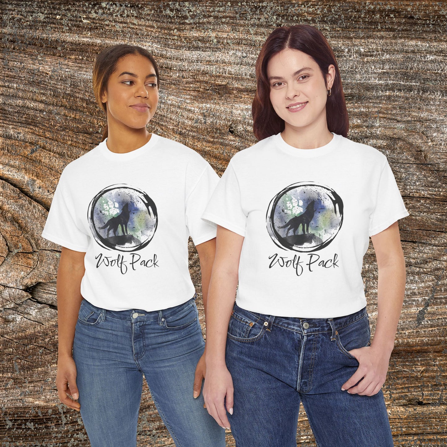 Wolf Pack Grunge Nature T-Shirt