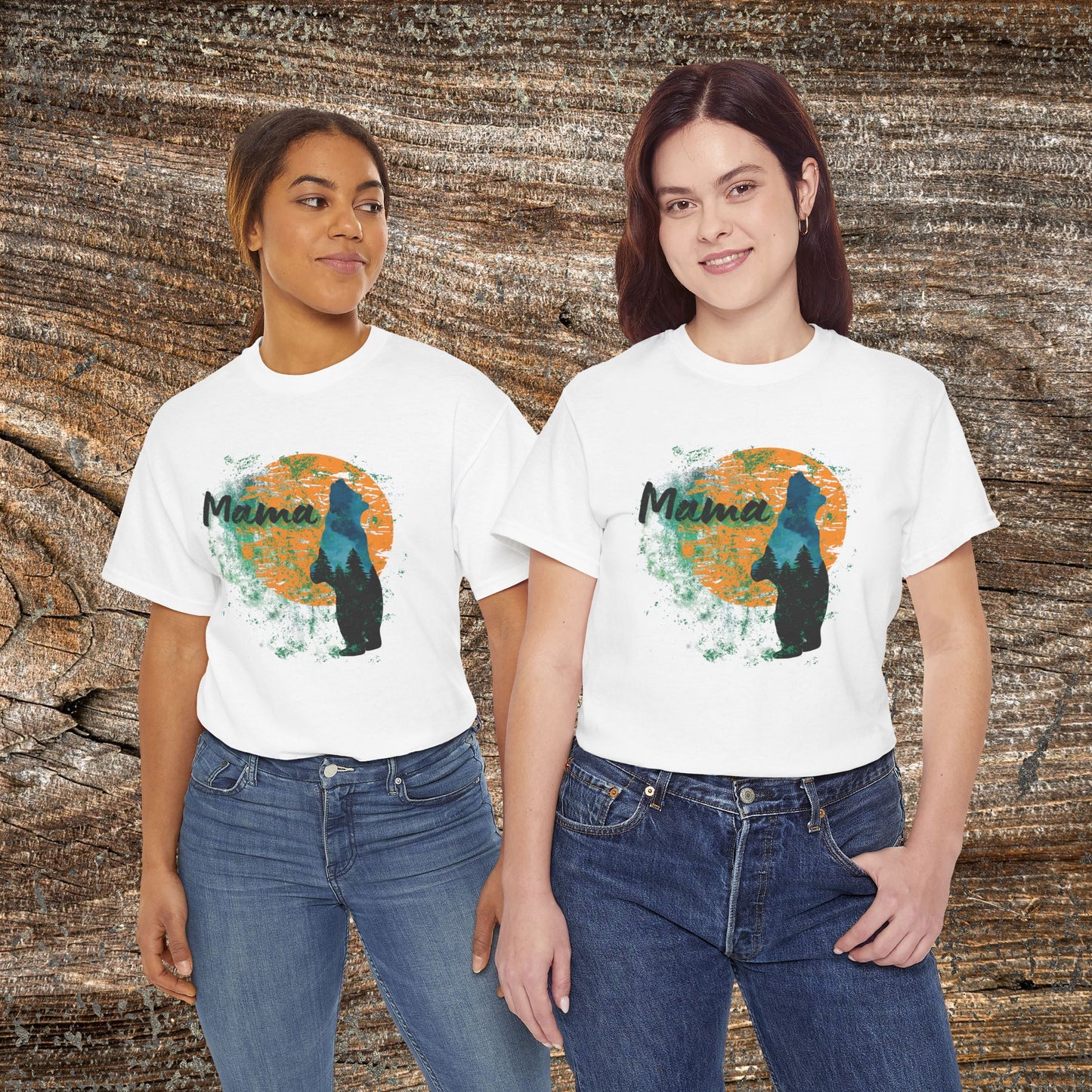 Rustic Mama Bear T-Shirt — Cozy Woodland Mom Tee for Mother's Day & Gifts