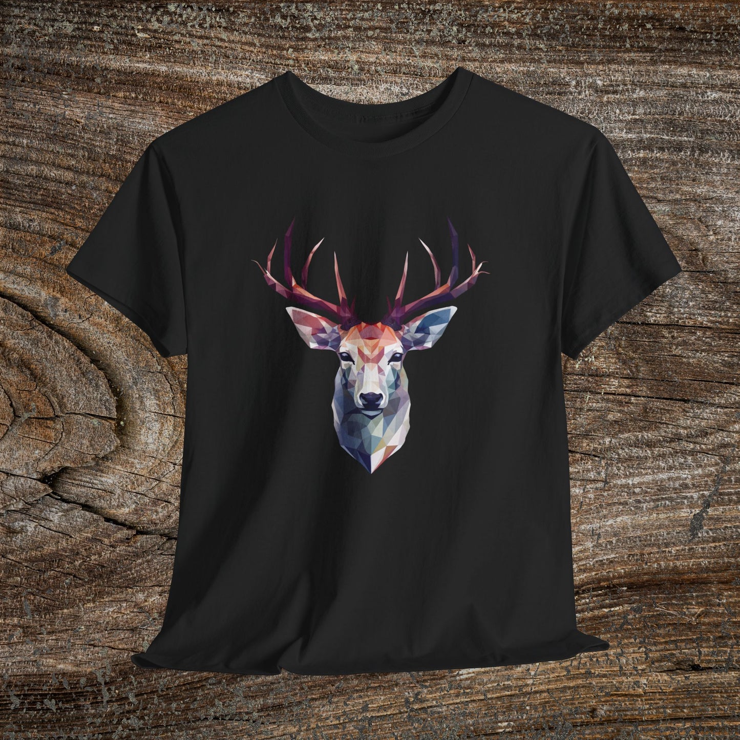 Geometric Abstract Deer T-Shirt — Modern Minimalist Deer Tee