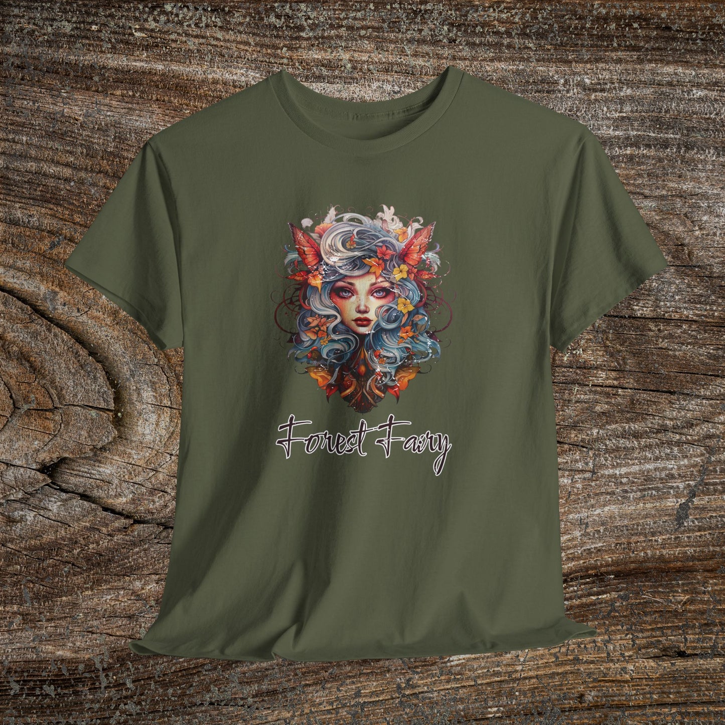 Vintage Forest Fairy T-Shirt - Enchanted Woodland Graphic Tee