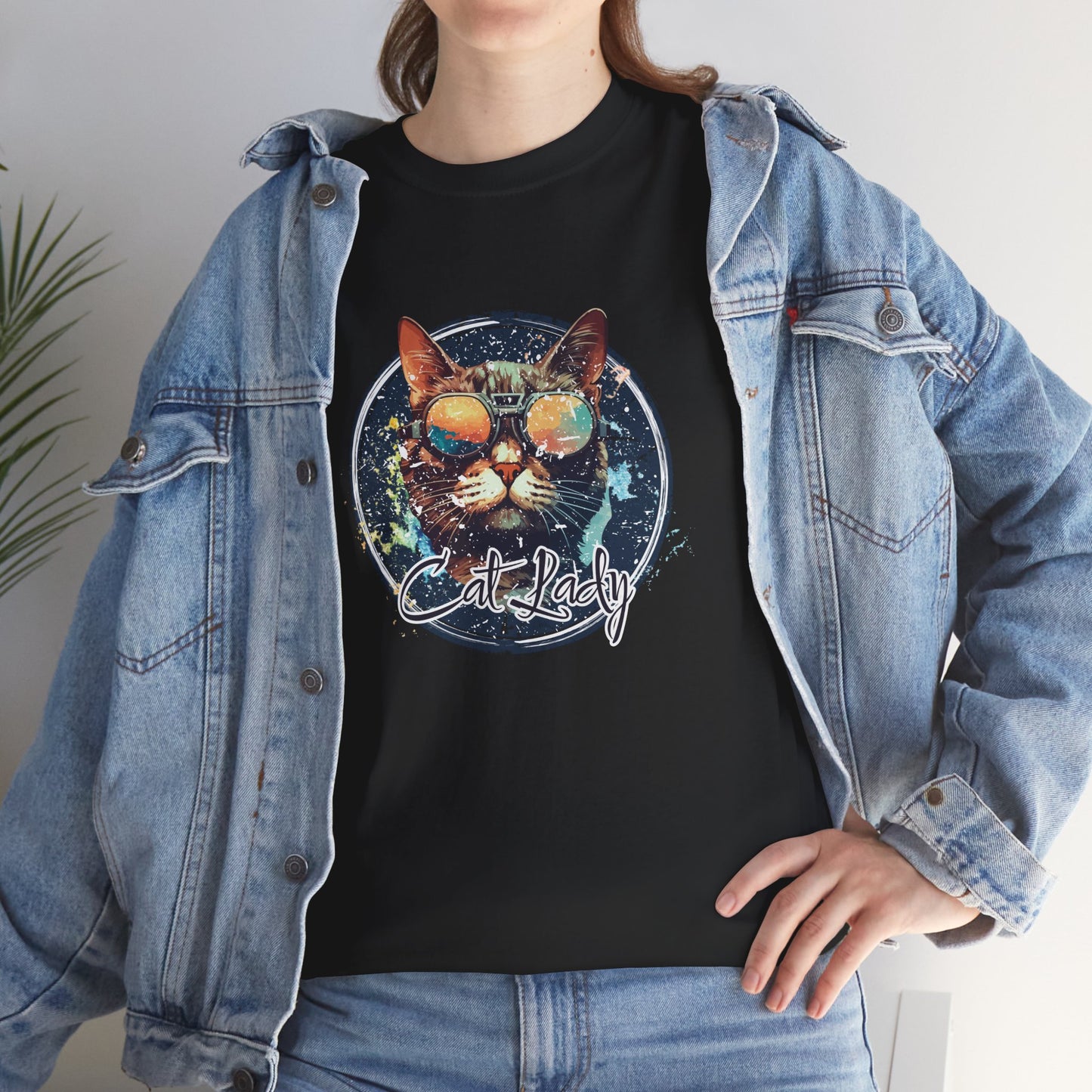 Retro Cat Lady T-Shirt — Funny Cat Lover Gift