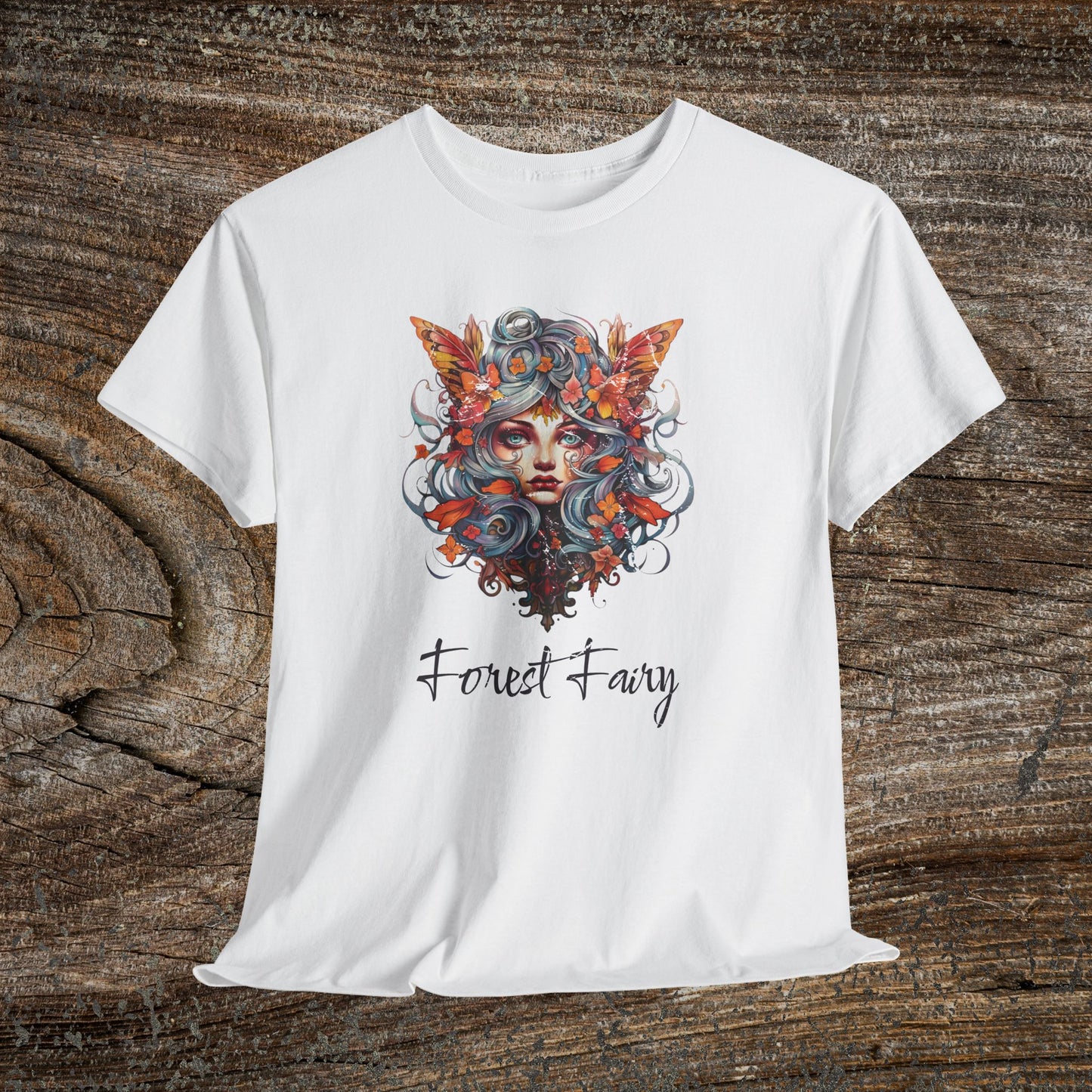 Vintage Forest Fairy T-Shirt - Enchanted Woodland Graphic Tee