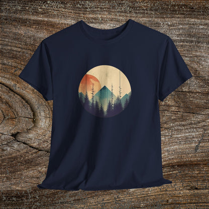 Vintage Mountain Landscape TShirt - Nature Lover Gift
