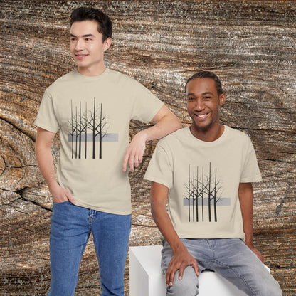 Modern Tree Abstract TShirt, Minimalist Nature Lover Gift