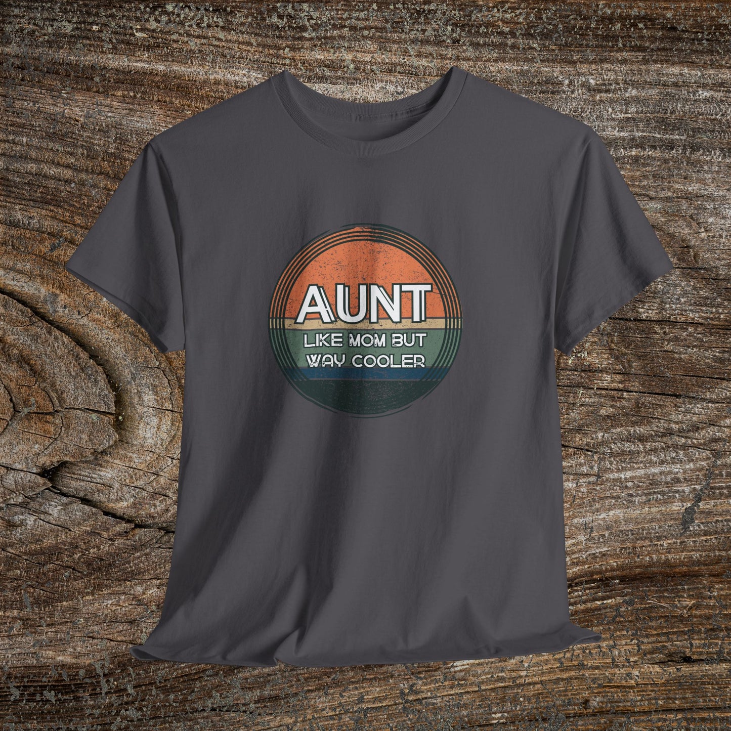 Retro 'Aunt Like a Mom But Cooler' Tee — Cool Aunt Graphic T-Shirt
