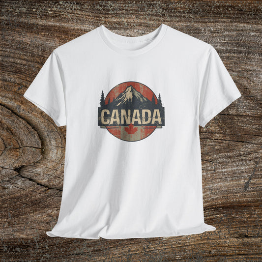 Grunge Canadian Landscape T-Shirt — Distressed Canada Tee