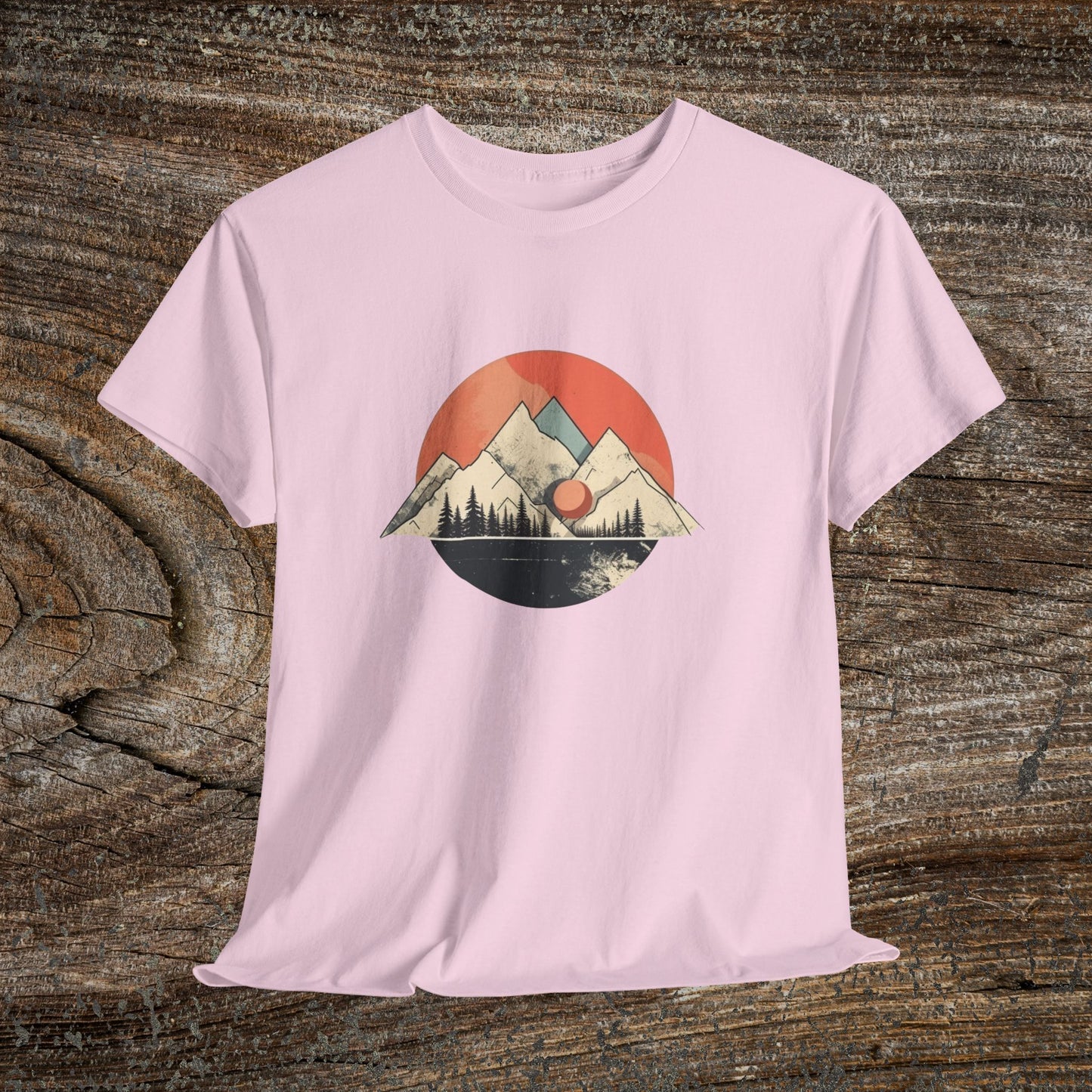 Vintage Retro Mountain TShirt - Trendy Cute Mountain Landscape Shirt