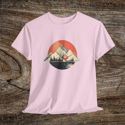 Vintage Retro Mountain TShirt - Trendy Cute Mountain Landscape Shirt