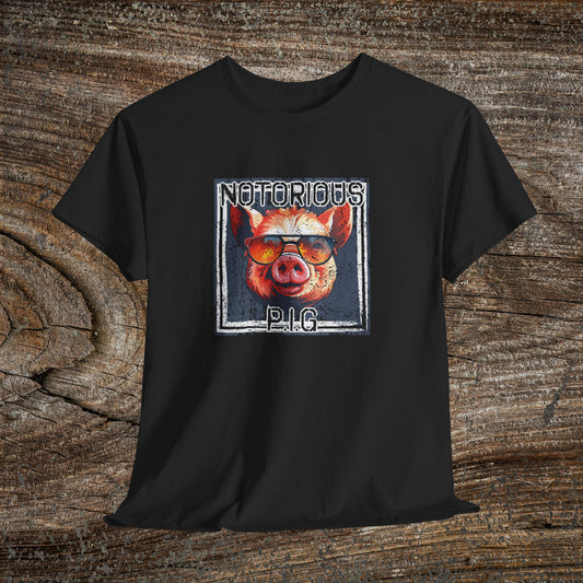 Notorious P.I.G Funny Grunge Pig T-Shirt