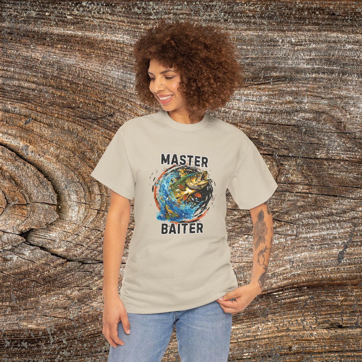 Master Baiter Funny Grunge Fishing T-Shirt