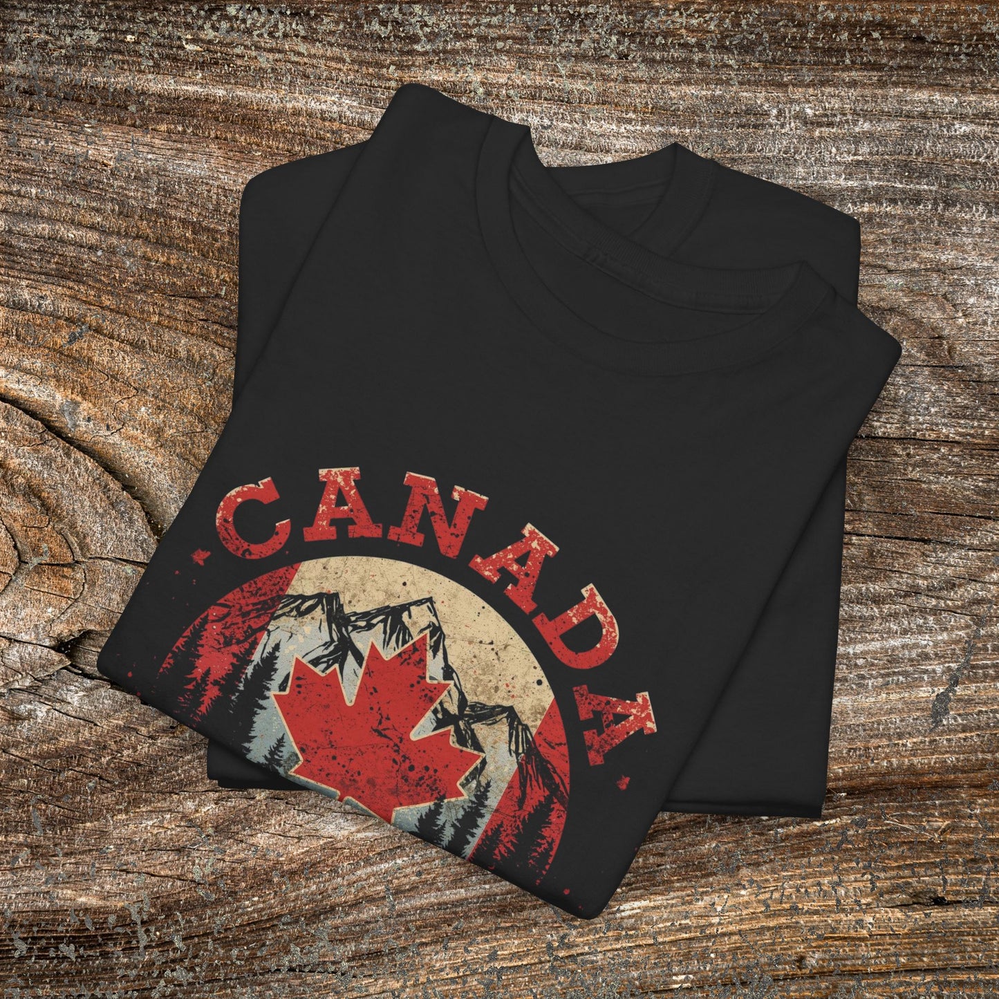 Distressed Canadian Logo T-Shirt — Grunge Canada Tee