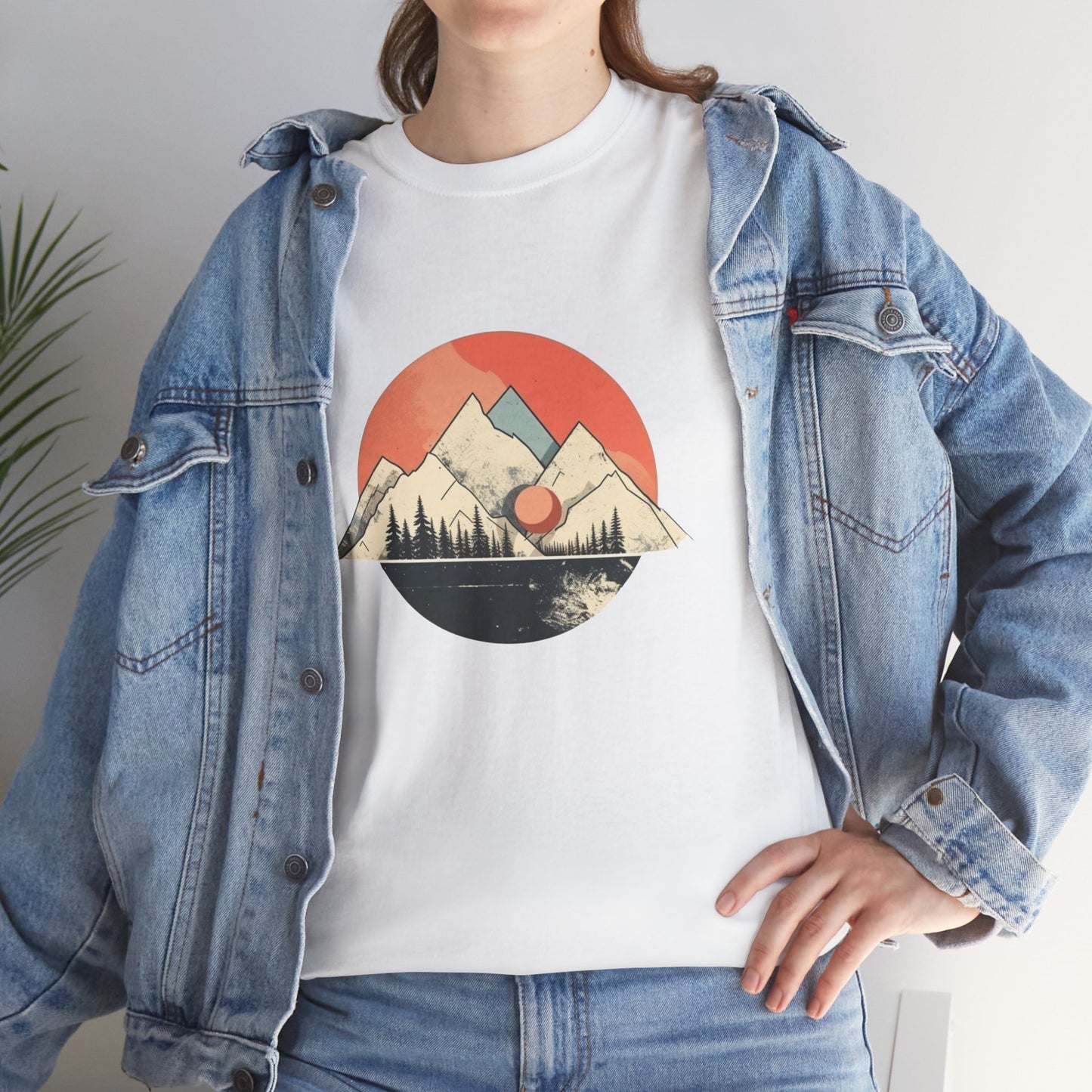 Vintage Retro Mountain TShirt - Trendy Cute Mountain Landscape Shirt