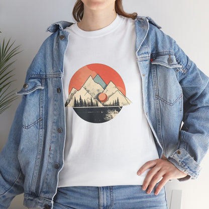 Vintage Retro Mountain TShirt - Trendy Cute Mountain Landscape Shirt