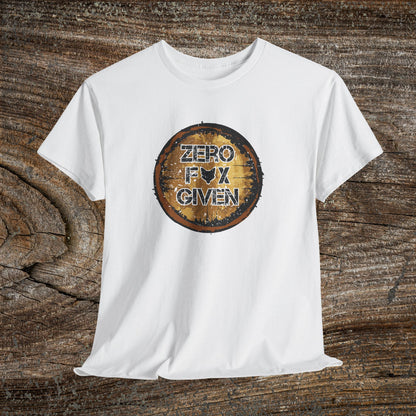 Grunge Fox Quote TShirt -  "Zero Fox Given" - Nature Lover Gift