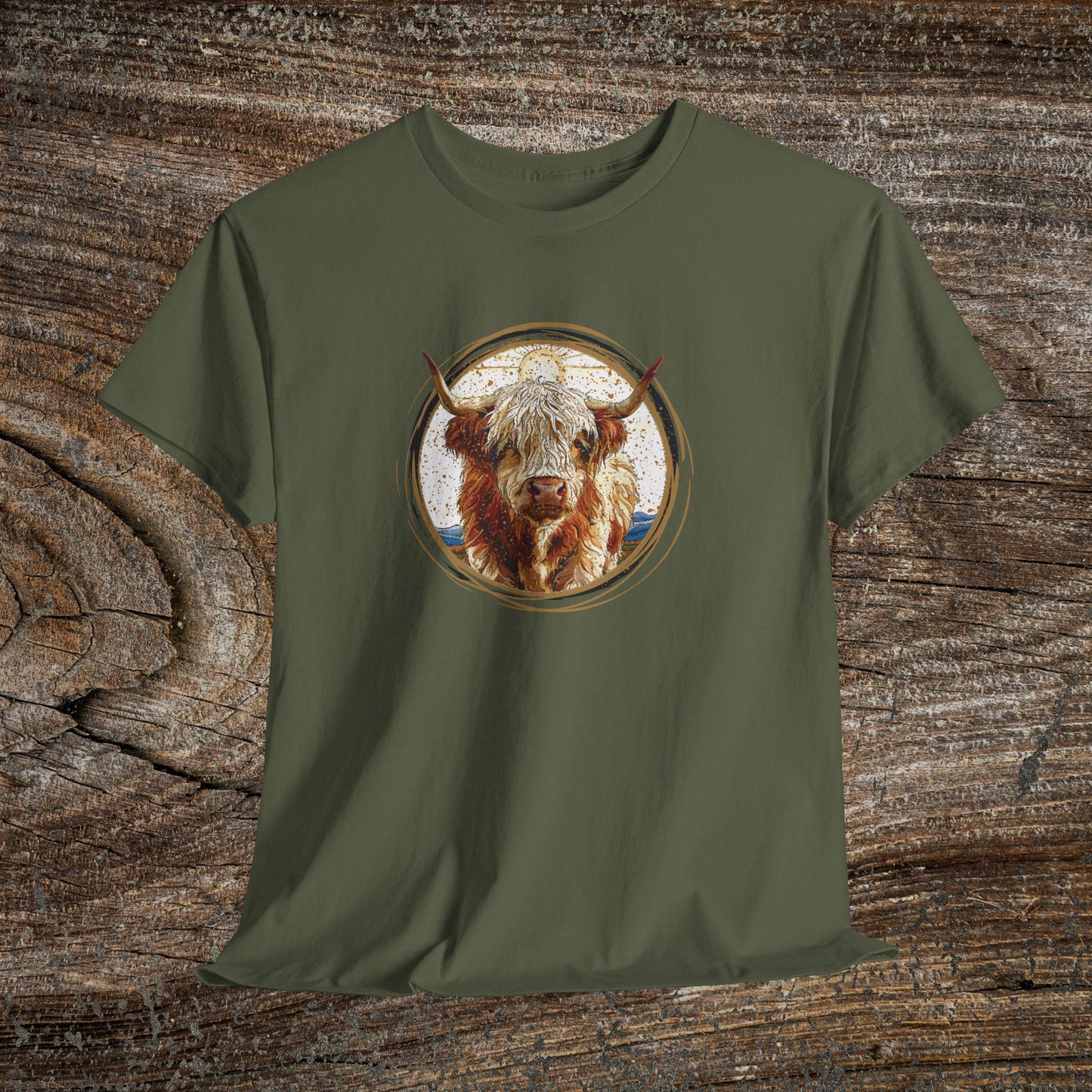 Rustic Boho Cow TShirt