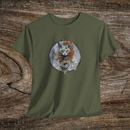 Vintage 'Cat Lady' T-Shirt — Retro Feline Graphic Tee