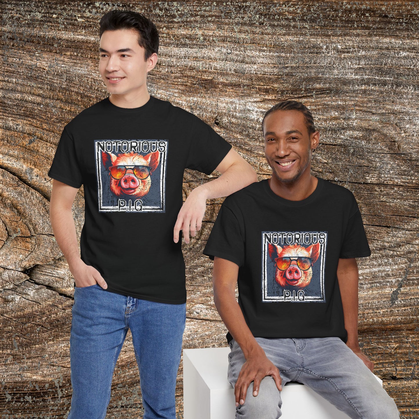 Notorious P.I.G Funny Grunge Pig T-Shirt