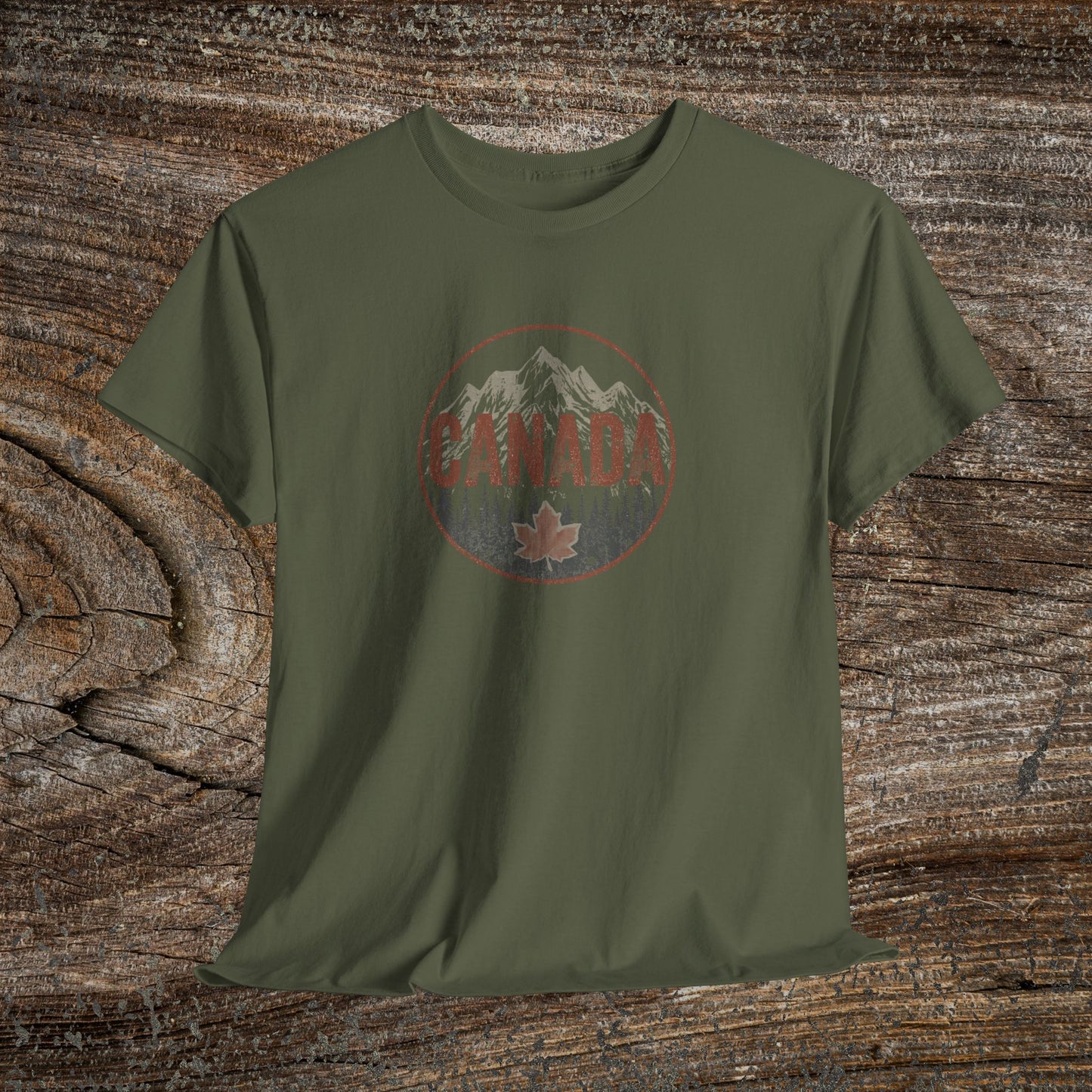 Distressed Canadian Logo T-Shirt — Grunge Canada Tee