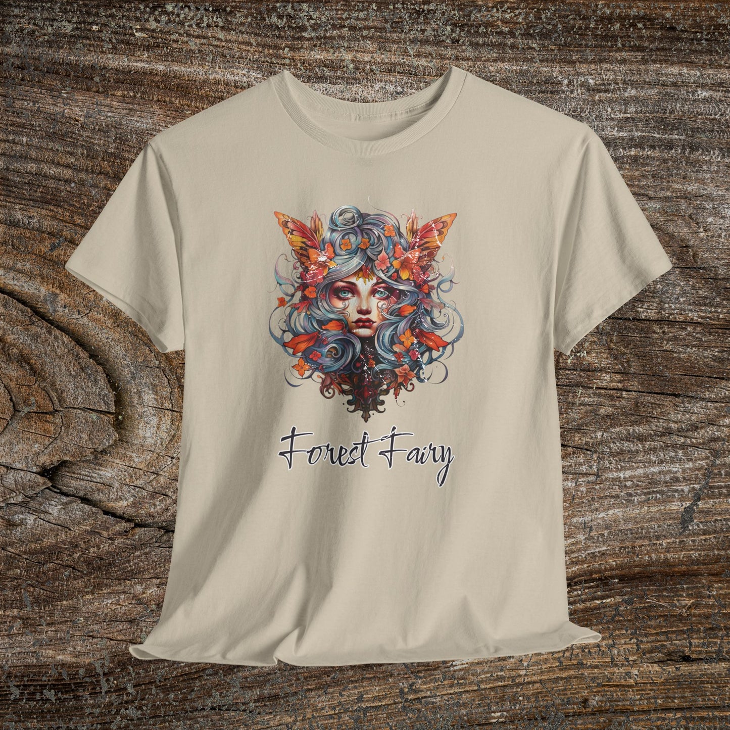 Vintage Forest Fairy T-Shirt - Enchanted Woodland Graphic Tee