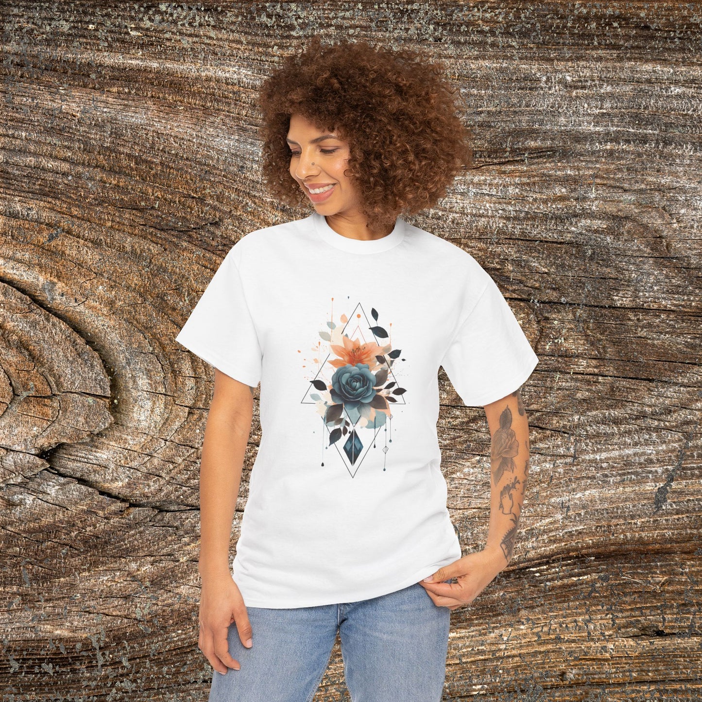 Retro Flower T-Shirt — Vintage Floral Graphic Tee