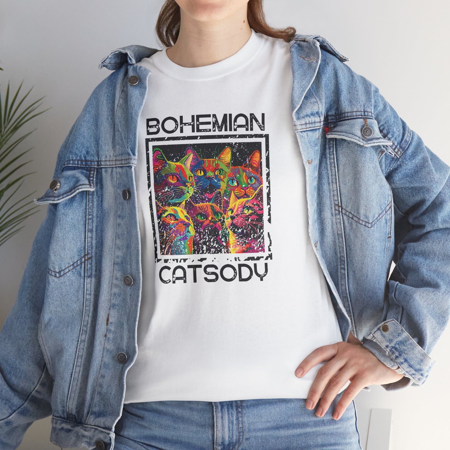 Retro Bohemian Catsody T-Shirt — Funny Vintage Cat Graphic Tee