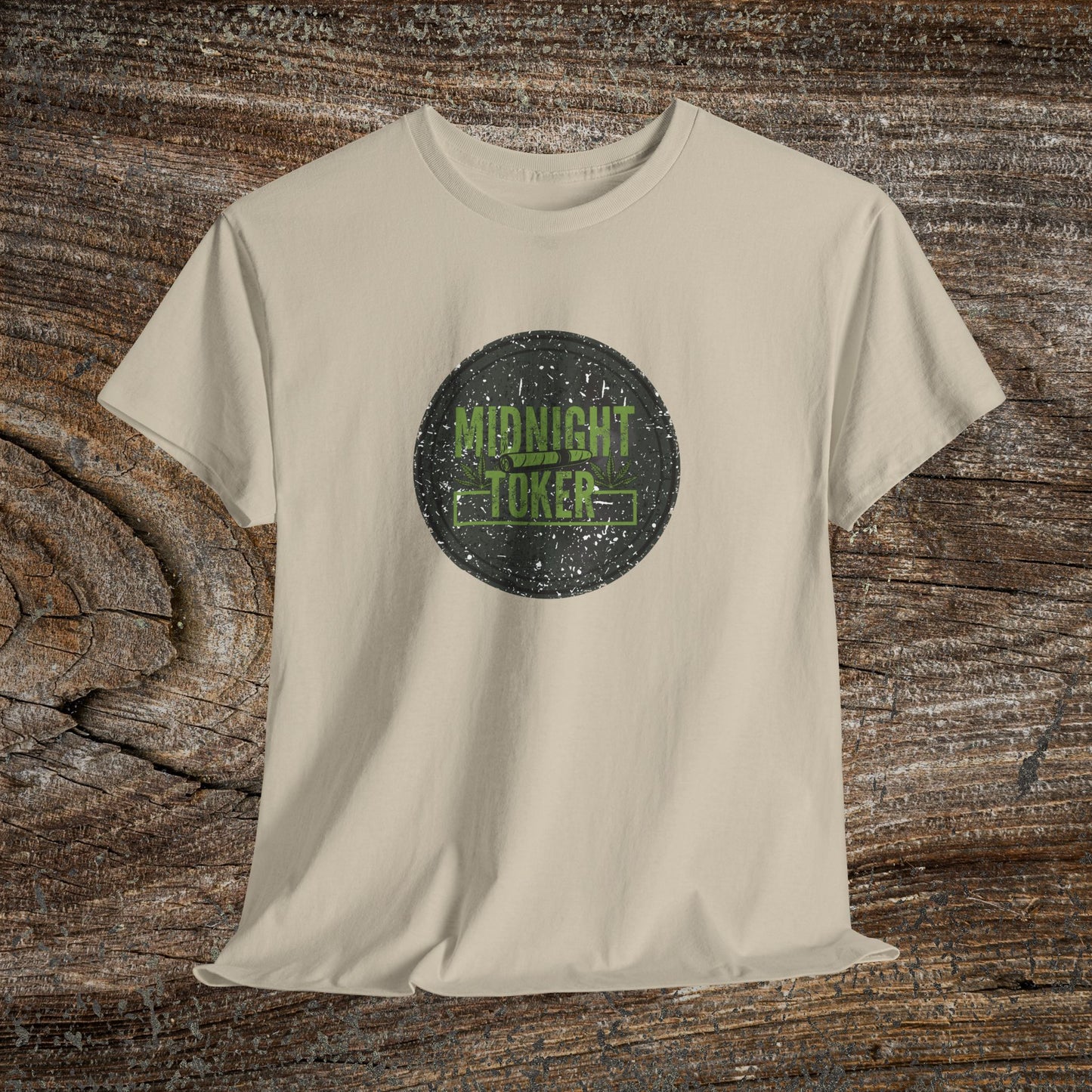 Grunge Weed 420 TShirt - "Midnight Toker" - Retro Marijuana Stoner Gift