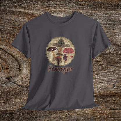 Foraging Mushroom Tee — Retro Grunge Forager Gift