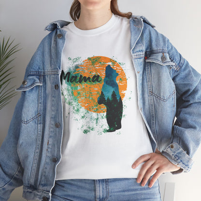 Rustic Mama Bear T-Shirt — Cozy Woodland Mom Tee for Mother's Day & Gifts