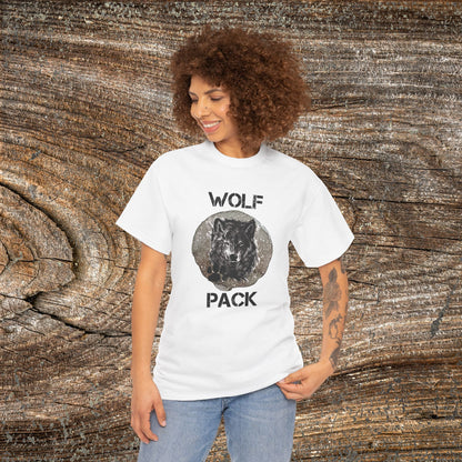 Grunge Wolf Pack T-Shirt — Retro Edgy Wolf Pack Tee