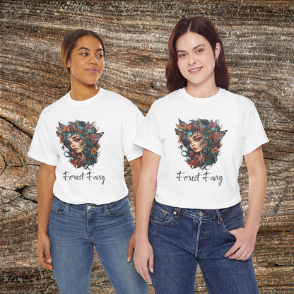 Vintage Forest Fairy T-Shirt - Enchanted Woodland Graphic Tee