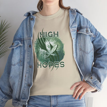 Grunge Weed 420 TShirt - "High Hopes" - Retro Marijuana Stoner Gift