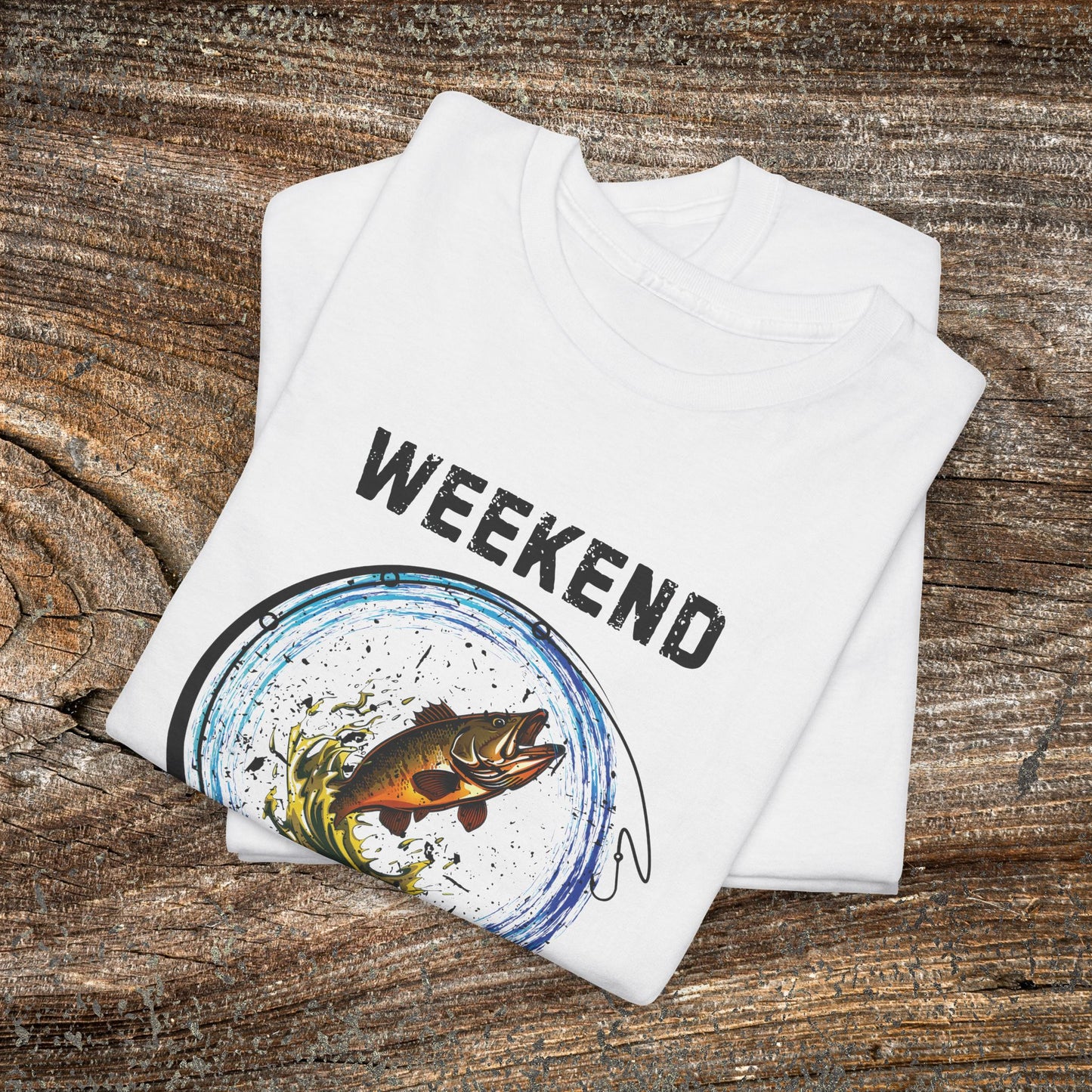 Retro 'Weekend Hooker' Fishing T-Shirt — Funny Grunge Angler Gift