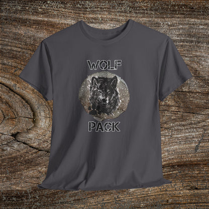 Grunge Wolf Pack T-Shirt — Retro Edgy Wolf Pack Tee