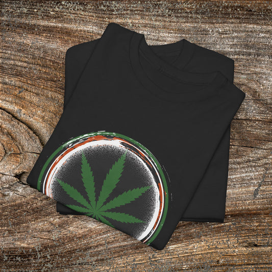 Grunge Weed 420 TShirt - Retro Marijuana Leaf Stoner Gift
