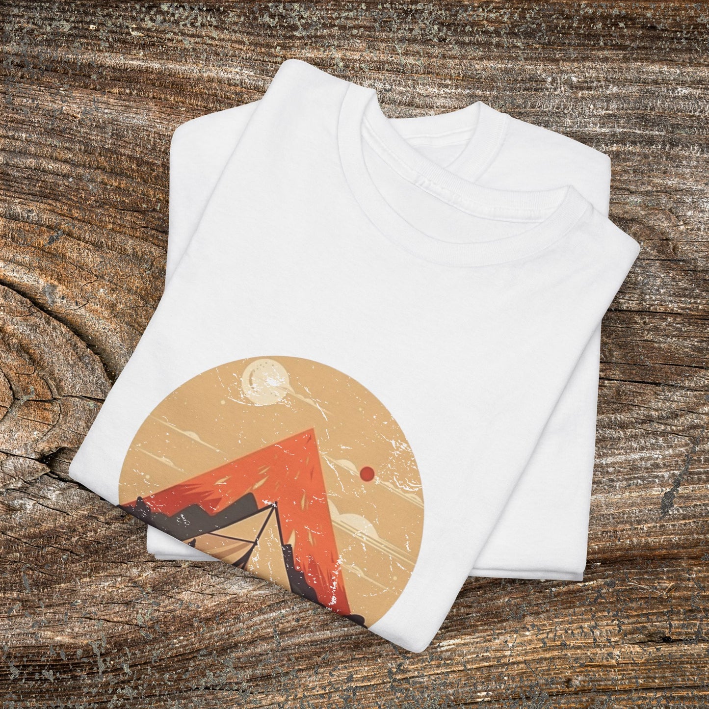 Camping Sunset T-Shirt — Mountain Tent Adventure Tee