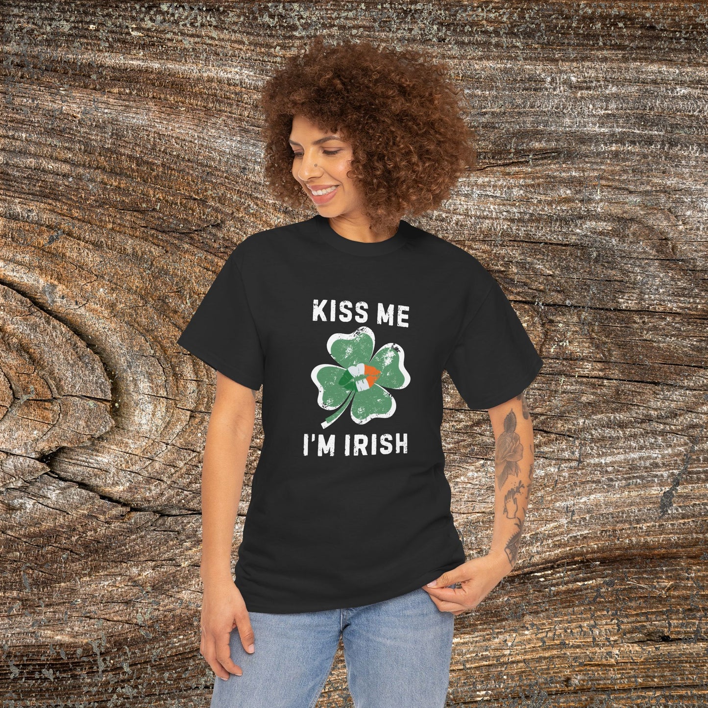 Kiss Me I'm Irish Shamrock Tee | St. Patrick's Day Clover Shirt