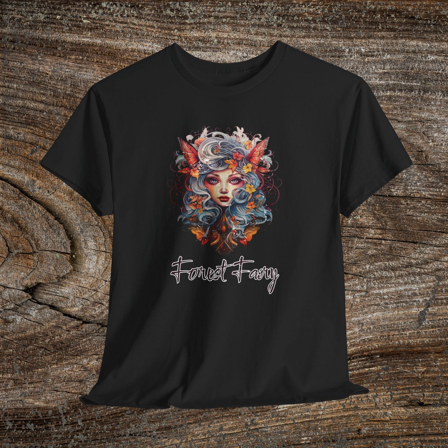 Vintage Forest Fairy T-Shirt - Enchanted Woodland Graphic Tee