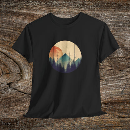 Vintage Mountain Landscape TShirt - Nature Lover Gift