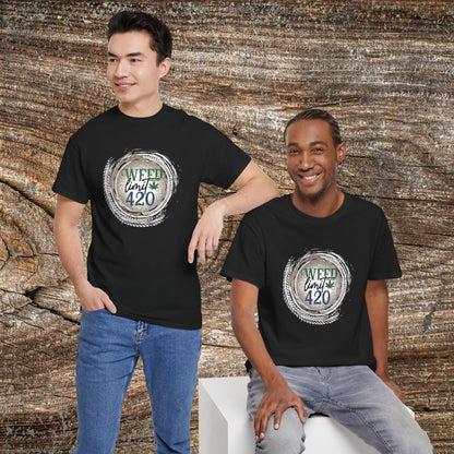 Grunge Weed 420 TShirt - "Weed Limit 420" - Retro Marijuana Stoner Gift