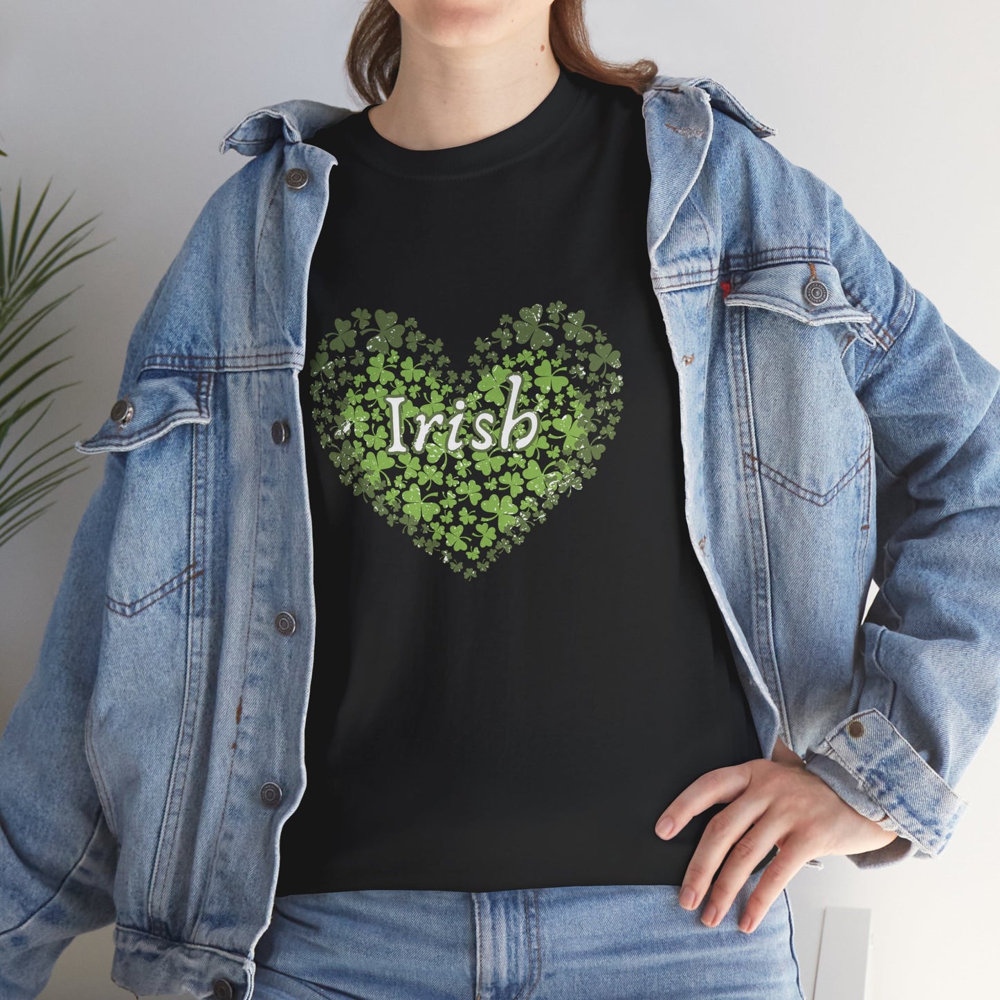 Irish Shamrock Heart T-Shirt | St. Patrick's Day Clover Shirt