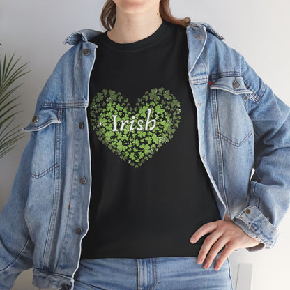 Irish Shamrock Heart T-Shirt | St. Patrick's Day Clover Shirt