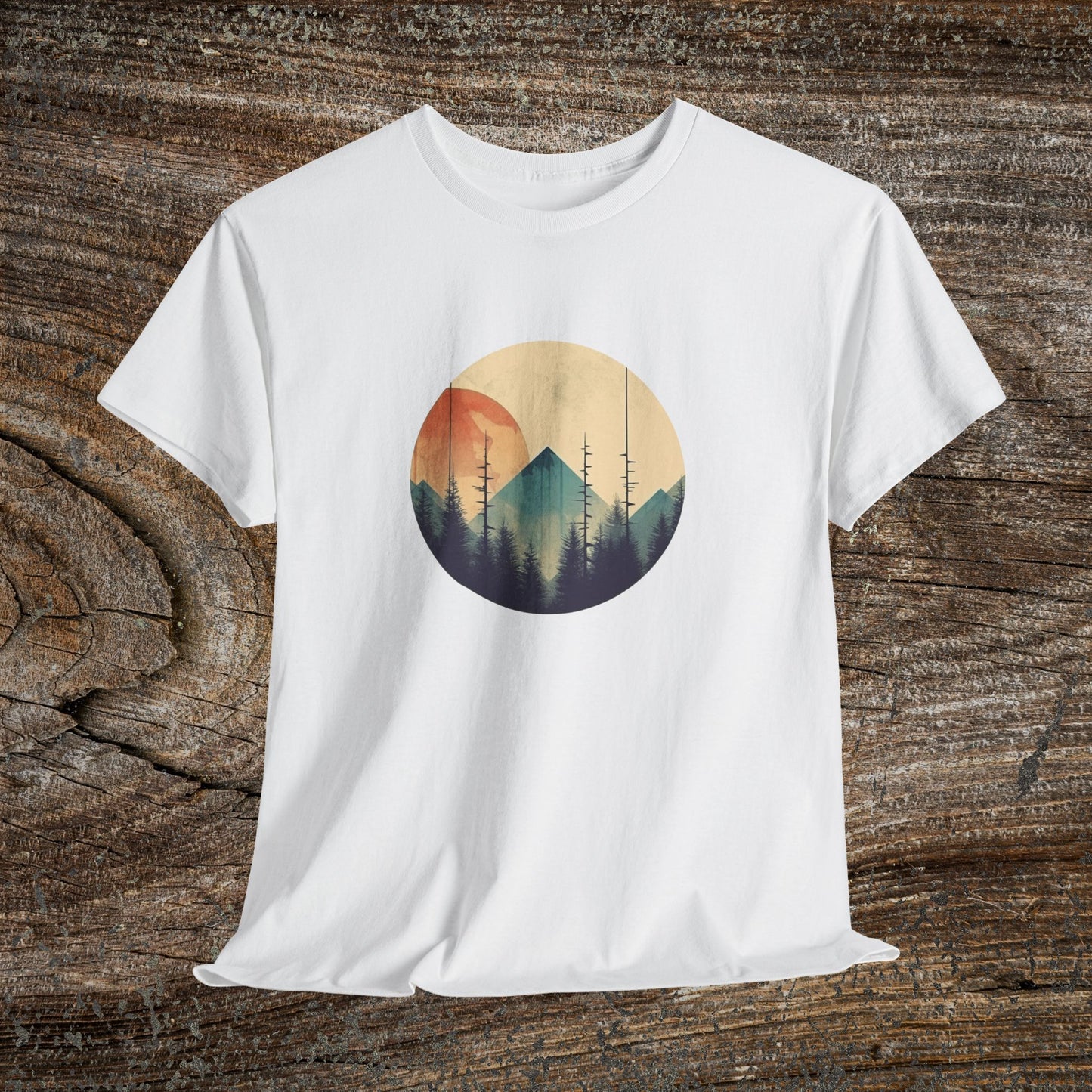 Vintage Mountain Landscape TShirt - Nature Lover Gift