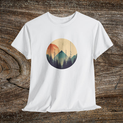 Vintage Mountain Landscape TShirt - Nature Lover Gift