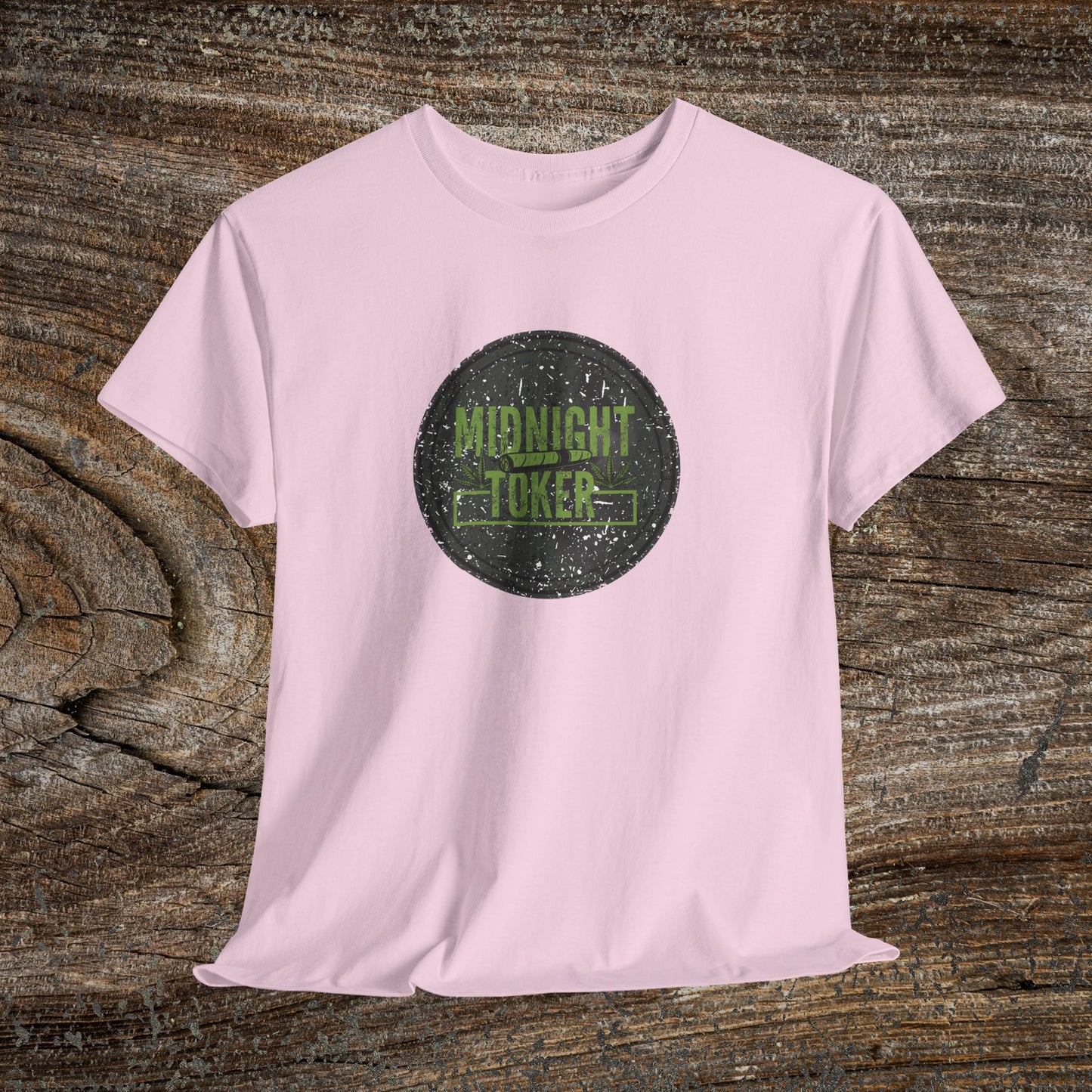 Grunge Weed 420 TShirt - "Midnight Toker" - Retro Marijuana Stoner Gift