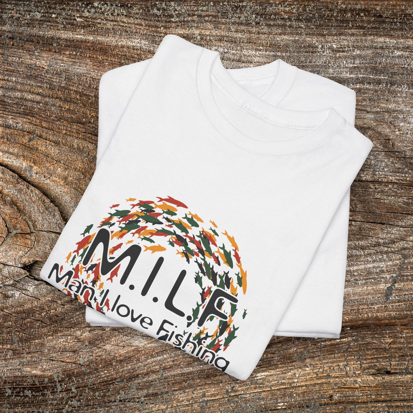Funny Retro 'M.I.L.F. — Man I Love Fishing' T-Shirt