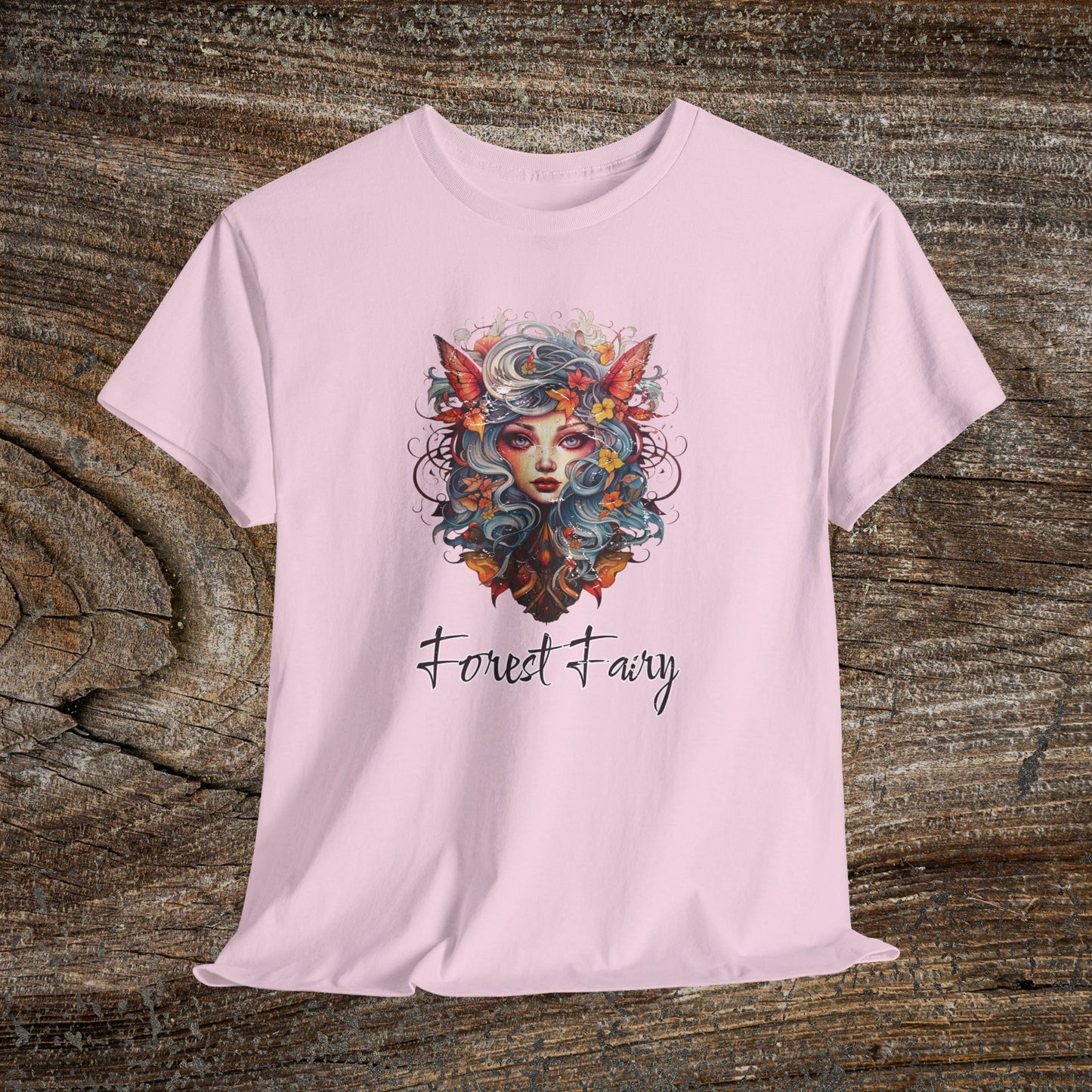 Vintage Forest Fairy T-Shirt - Enchanted Woodland Graphic Tee